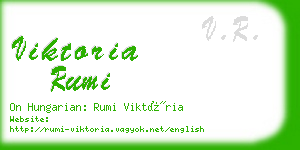 viktoria rumi business card